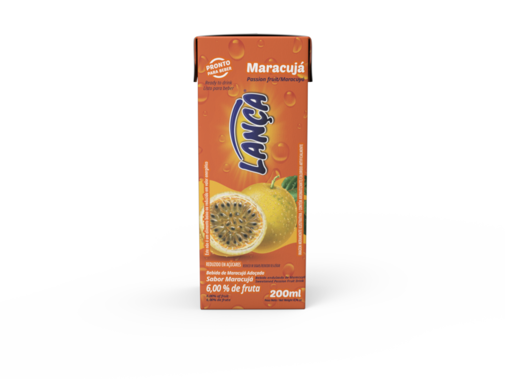 Bebida saborizada maracujá 200ml