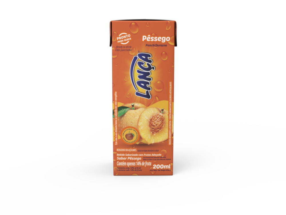 Bebida saborizada pêssego 200ml