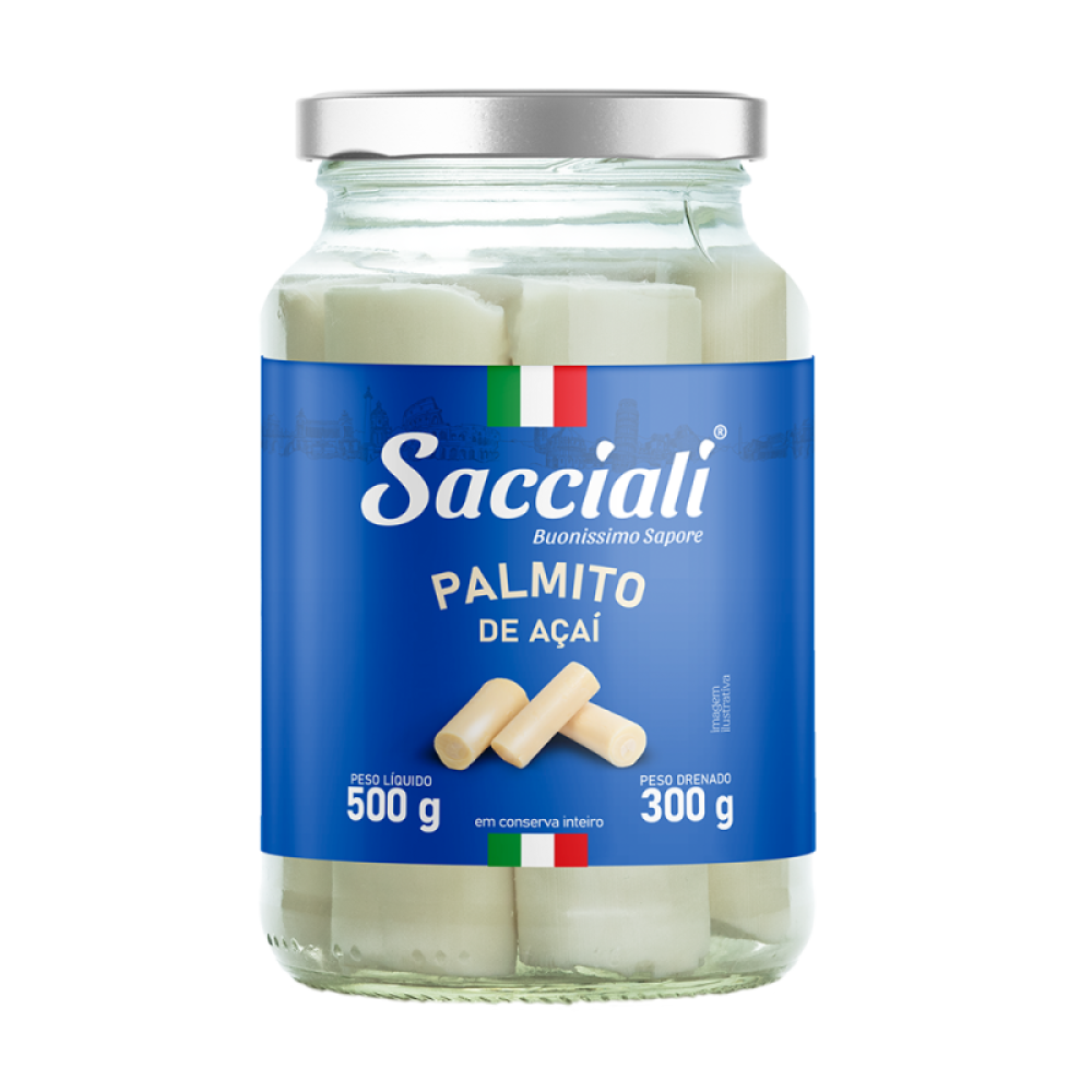 Palmitos De Açaí Inteiro 15X300G Saccialii