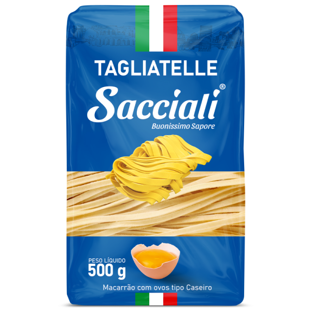 Massa Caseira Tagliatelle 20X500G Saccialii