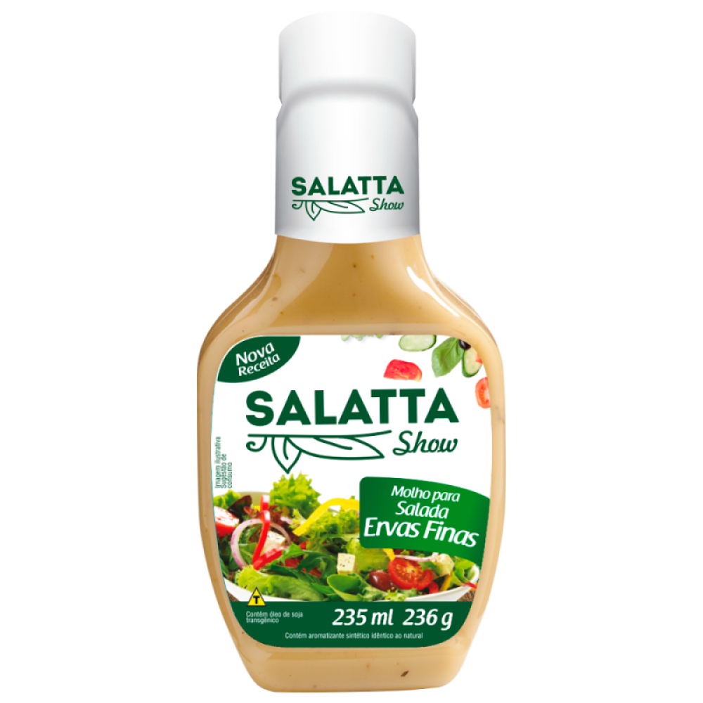 Molho para Salada Ervas Finas 12X235Ml Salatta
