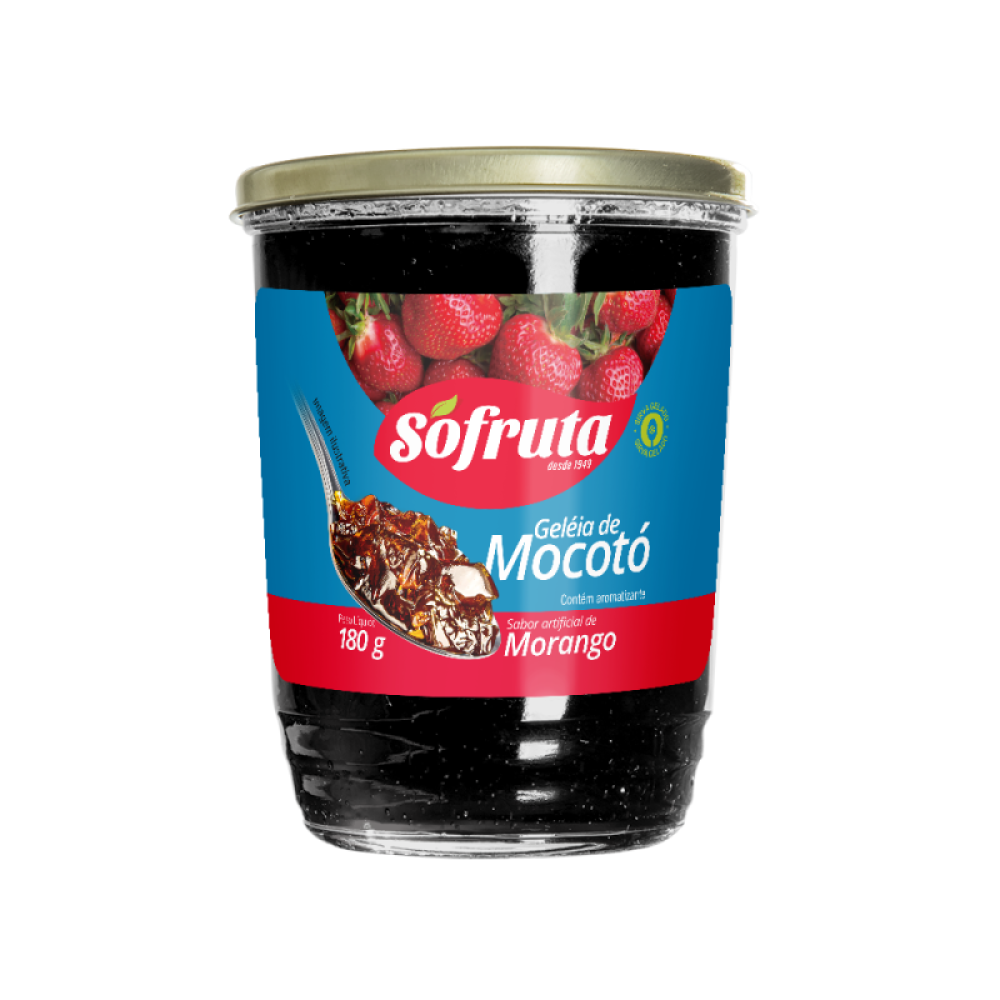 Geleia Mocotó Morango Vidro 24X180G Só Fruta