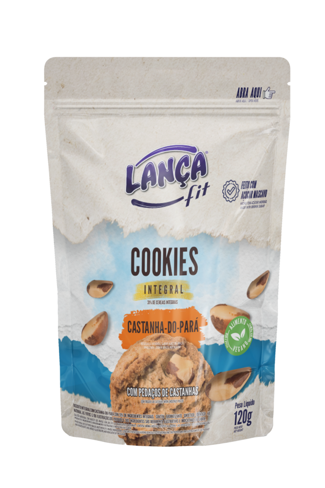 Cookies integral castanha do Pará 120g
