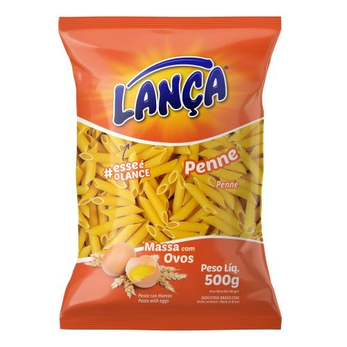Penne Com Ovos Lança 500g       