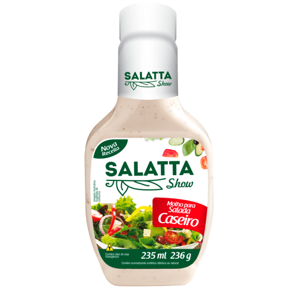 Molho para Salada Caseiro 12X235Ml Salatta
