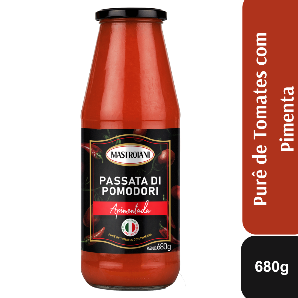 Passata Di Pomodori Apimentada Vidro 680g