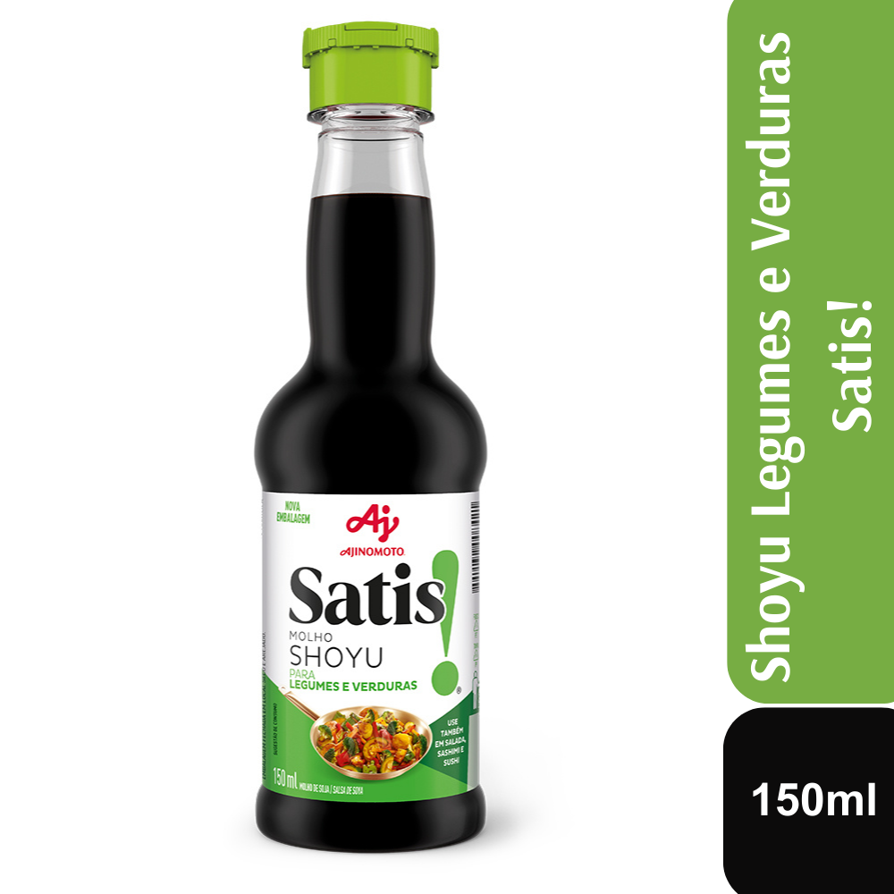 Molho Shoyu Satis!® Para Legumes e Verduras 150ML