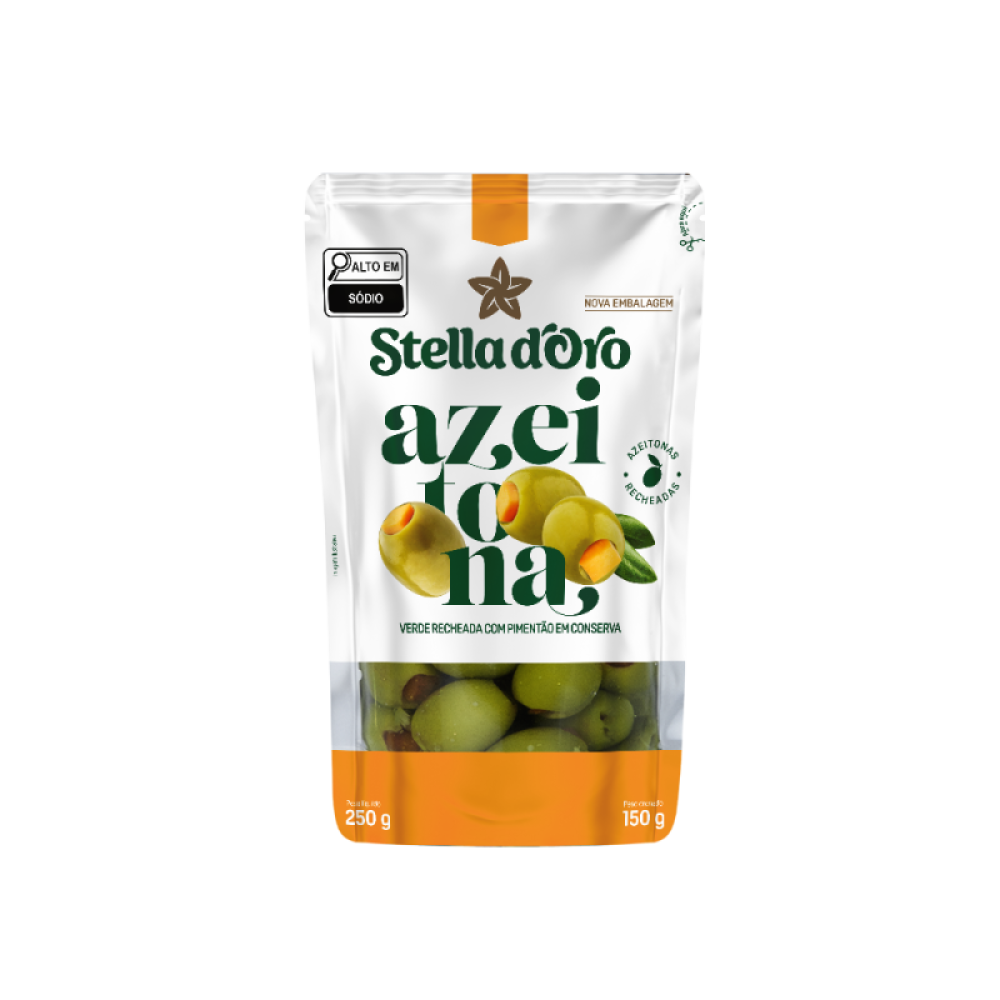 Azeitona Verde Recheada St Up 24X150G Stella D'Oro