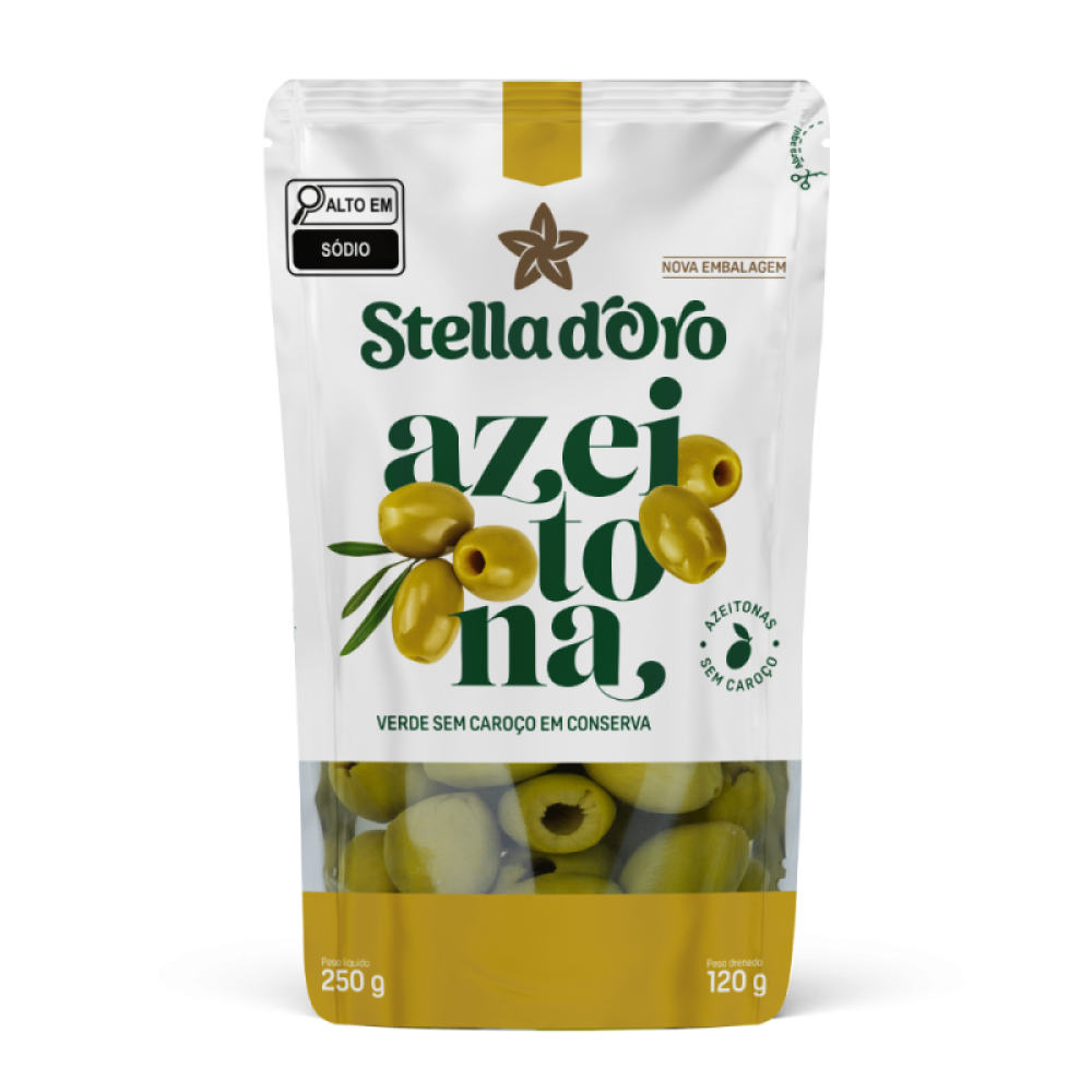 Azeitona Verde sem Caroço St Up 24X120G Stella D'Oro