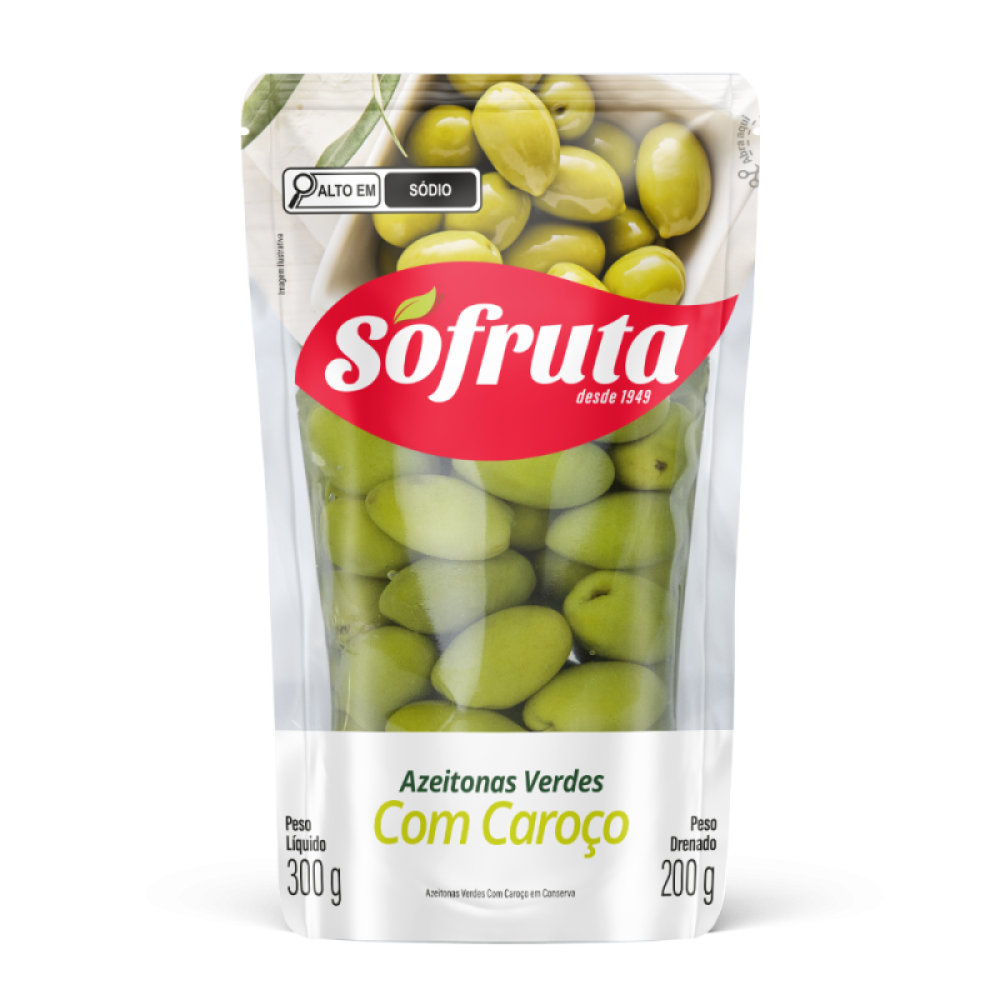 Azeitona Verde St Up 24X200G Só Fruta