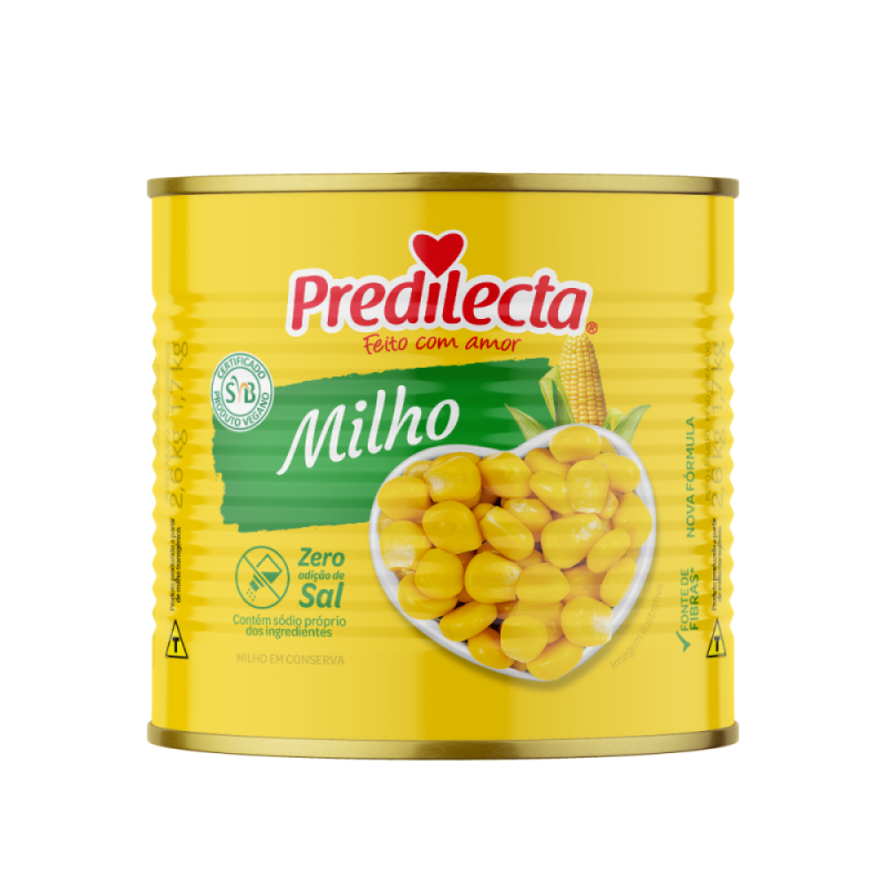 Milho Verde Lata 6X1,7Kg Predilecta