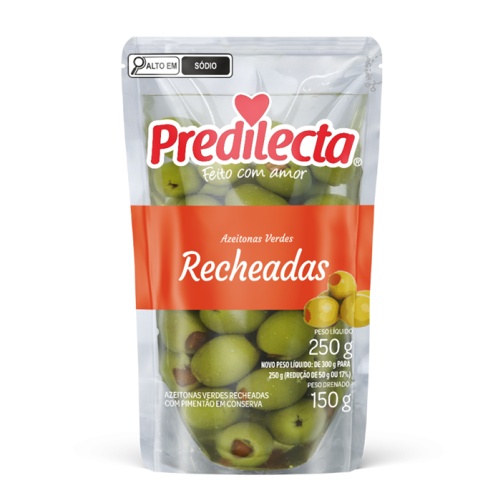 Azeitona Verde Recheada St Up 24X150G Predilecta