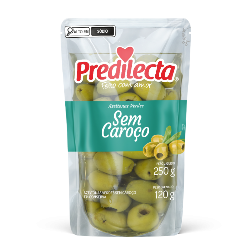 Azeitona Verde sem Caroço St Up 24X120G Predilecta