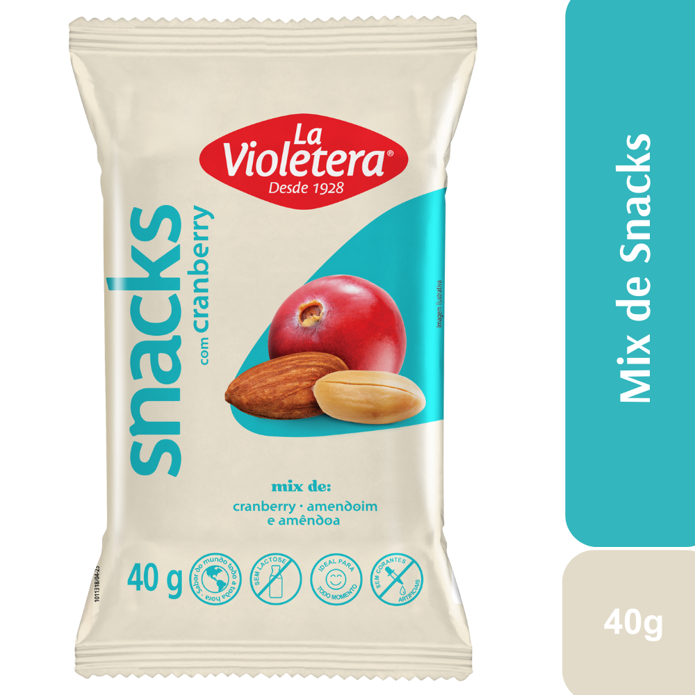 Snack Mix Natural Pacote 40g