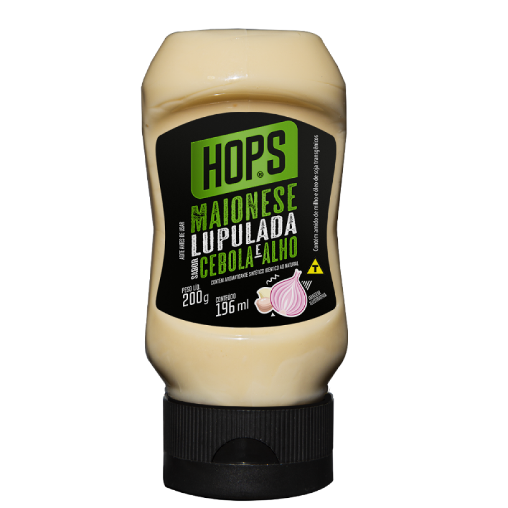 Maionese Cebola e Alho Td 12X200G Hops