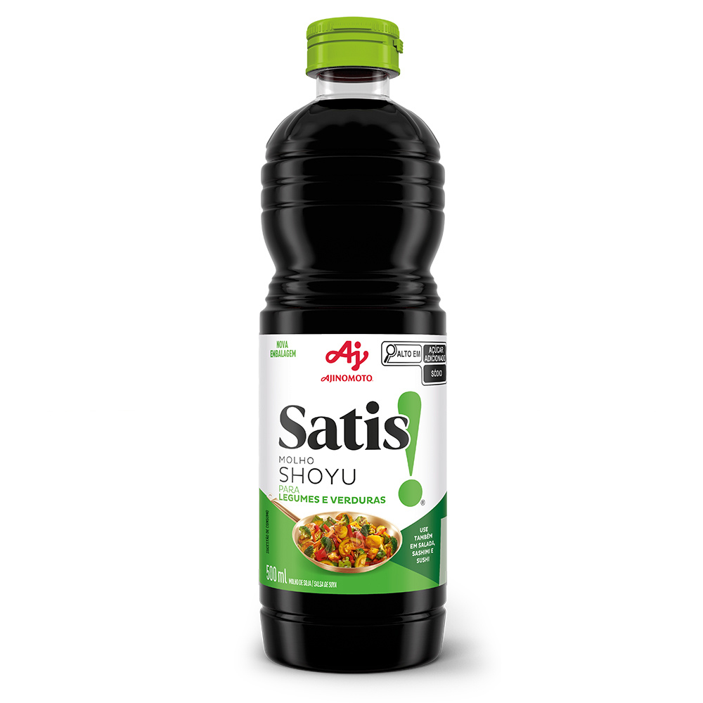 Molho Shoyu Satis!® Para Legumes e Verduras 500ML
