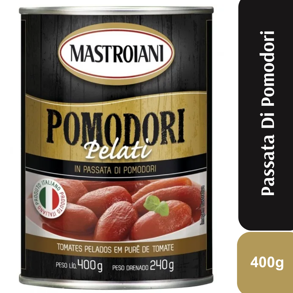 Pomodori Pelati Em Cubos Lata 400g