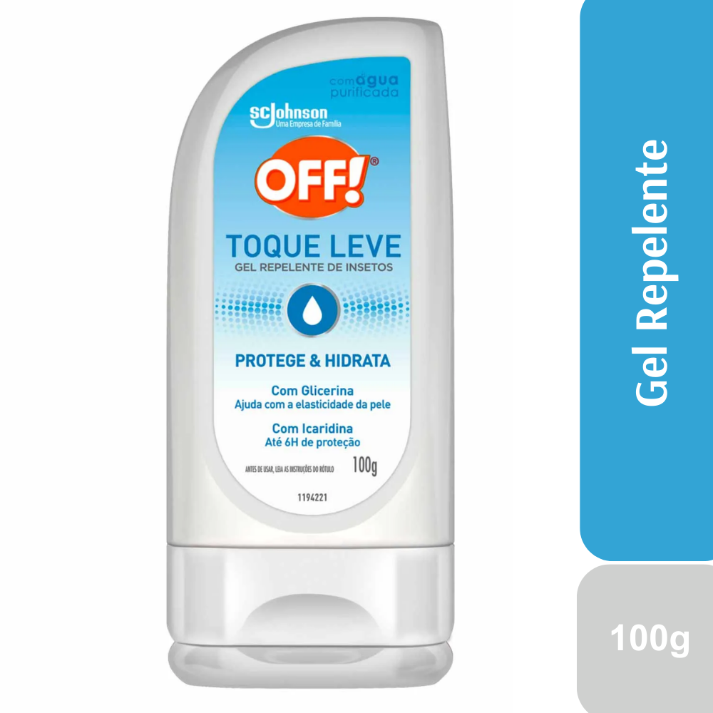 Repelente Gel Off! Toque Leve Caixa 100gML