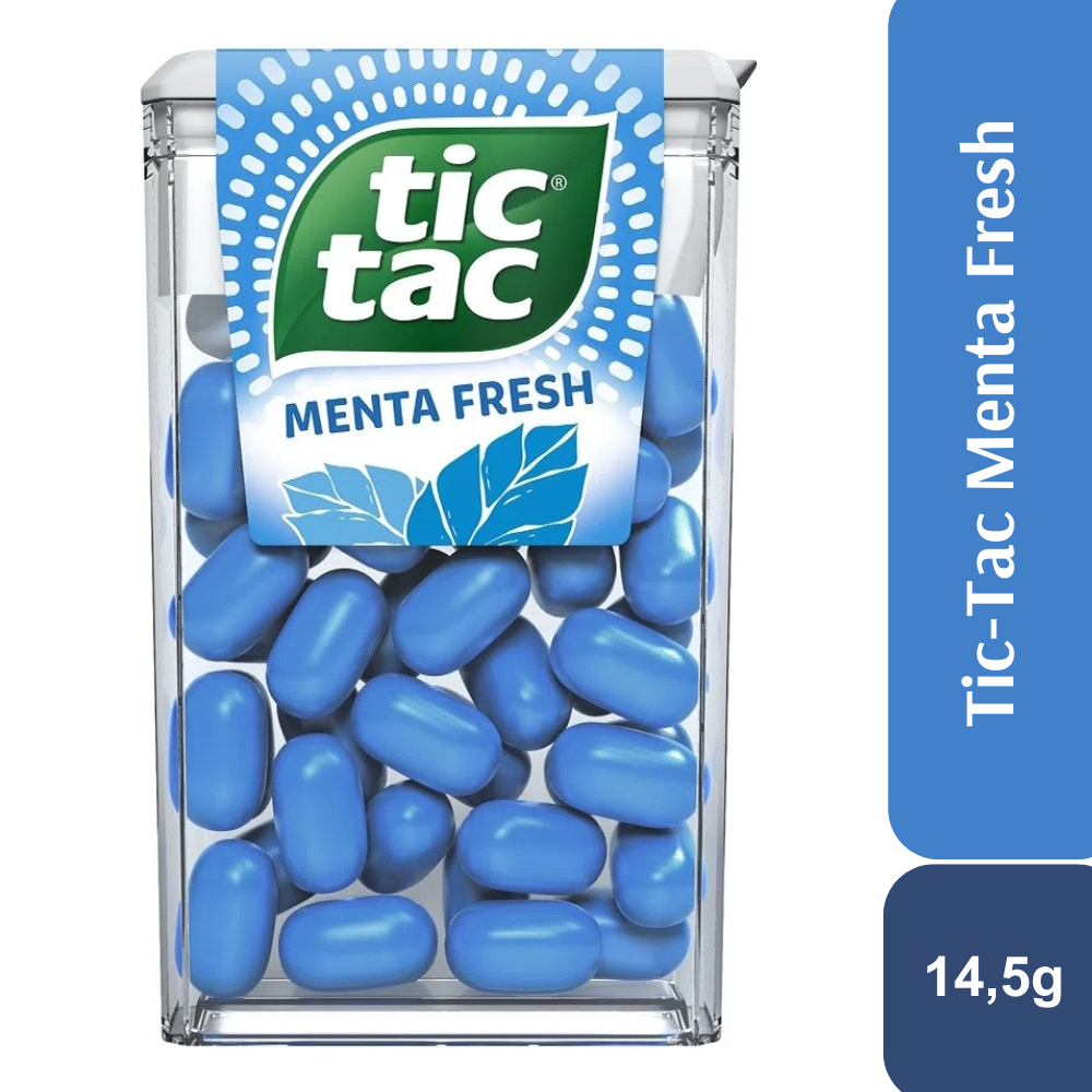 Tic Tac Pastilhas Sabor Menta Fresh 14,5g 1 Unidade