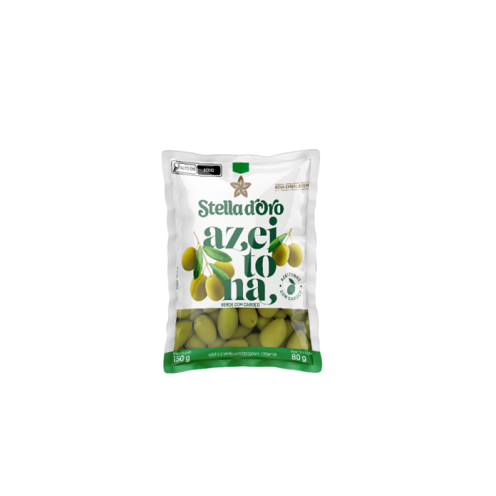 Azeitona Verde Sachet 24X80G Stella D'Oro