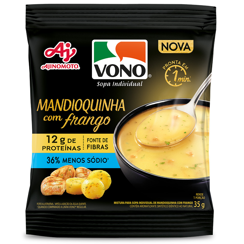 Sopa VONO® Proteína Sabor Mandioquinha com Frango 35G