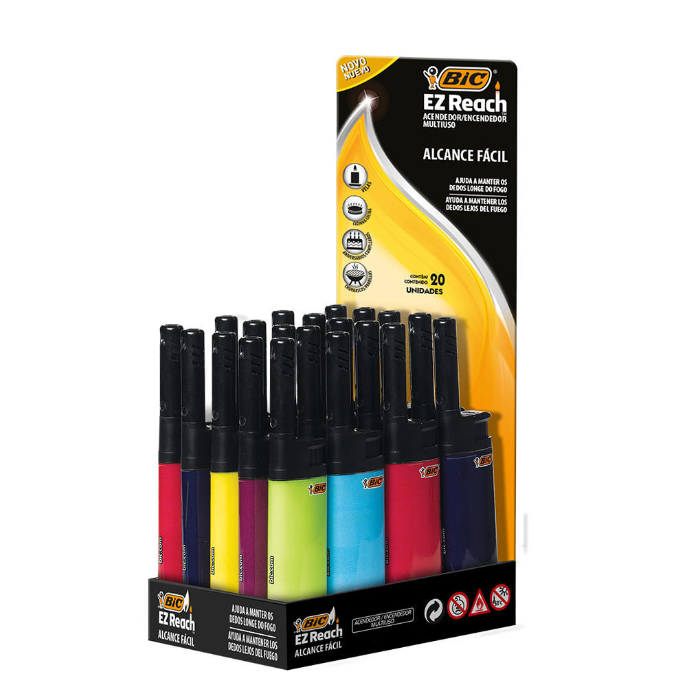 Acendedor, EZ Reach, BIC, 20 Unidades