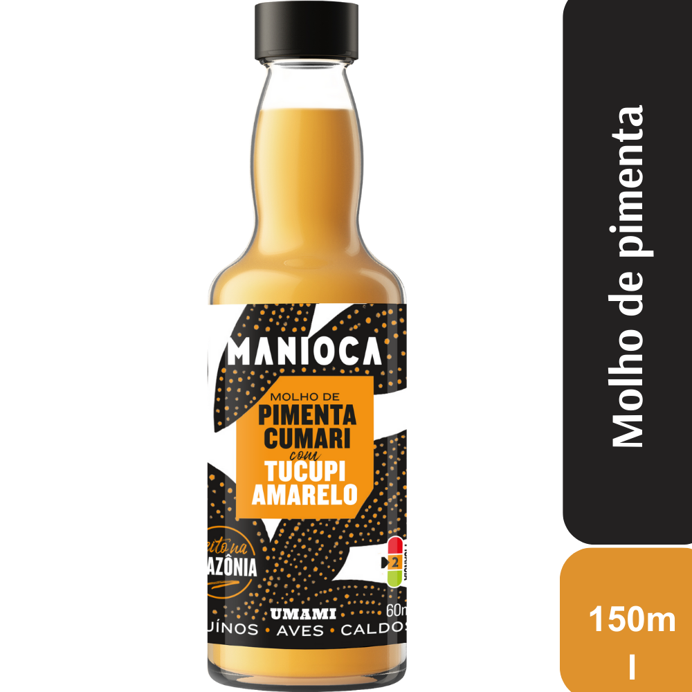 Molho de Pimenta Cumari com Tucupi Amarelo Manioca 60ml