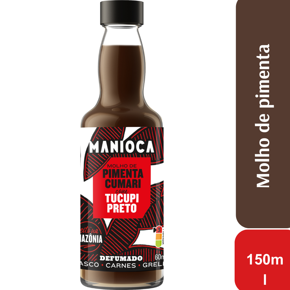 Molho de Pimenta Cumari com Tucupi Preto Manioca 60ml