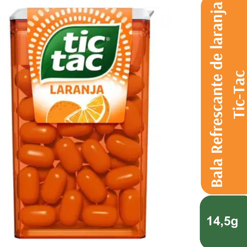 Tic Tac Pastilhas Sabor Laranja 14,5g 1 Unidade