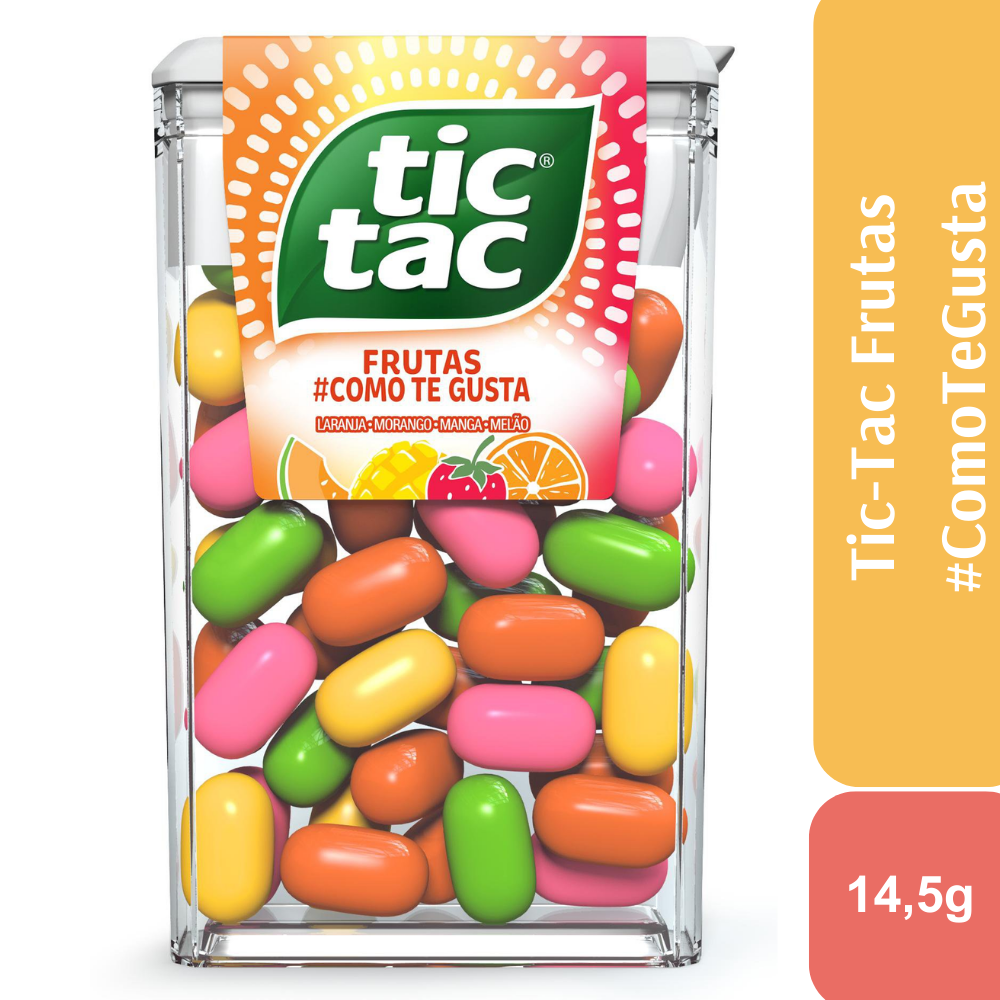 Tic Tac Pastilhas Sabor Frutas Como Te Gusta 14,5g