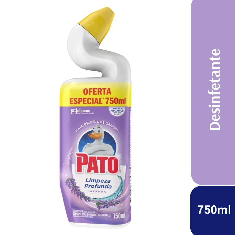 Limpador Sanitário Pato Cloro Gel Lavanda 750ml