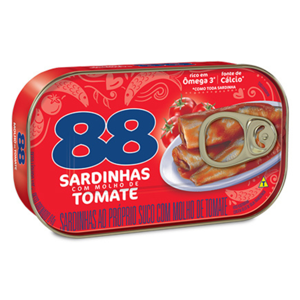 Sardinha com Molho de Tomate 88 250g Gomes da Costa