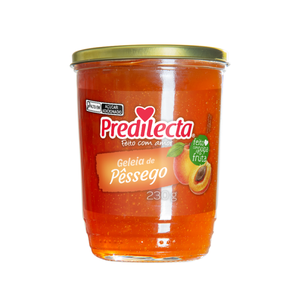 Geleia Pêssego Vidro 15X230G Predilecta