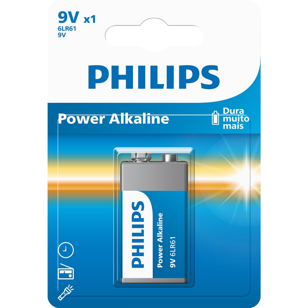 Bateria Philips Alcalina 9V Blister /59