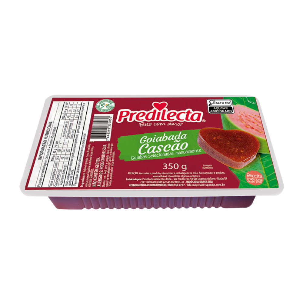 Goiabada Pratica 24X350G Cascao Predilecta