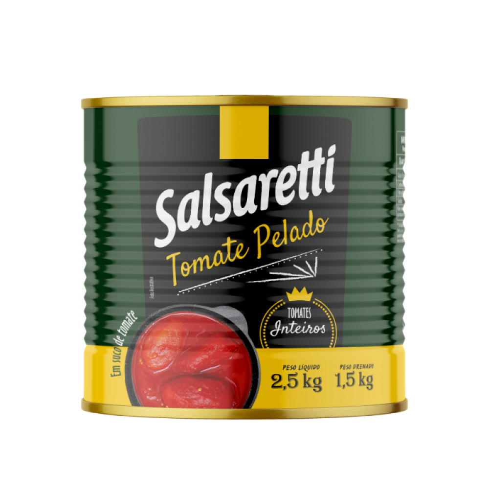 Tomate Pelado Lata 6X2,5Kg Salsaretti