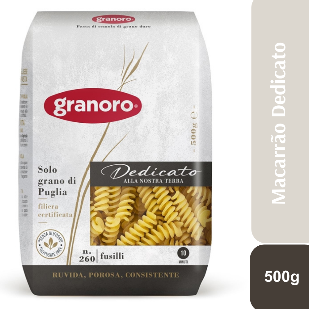 Pasta Grano Duro Fusilli Pacote 500g