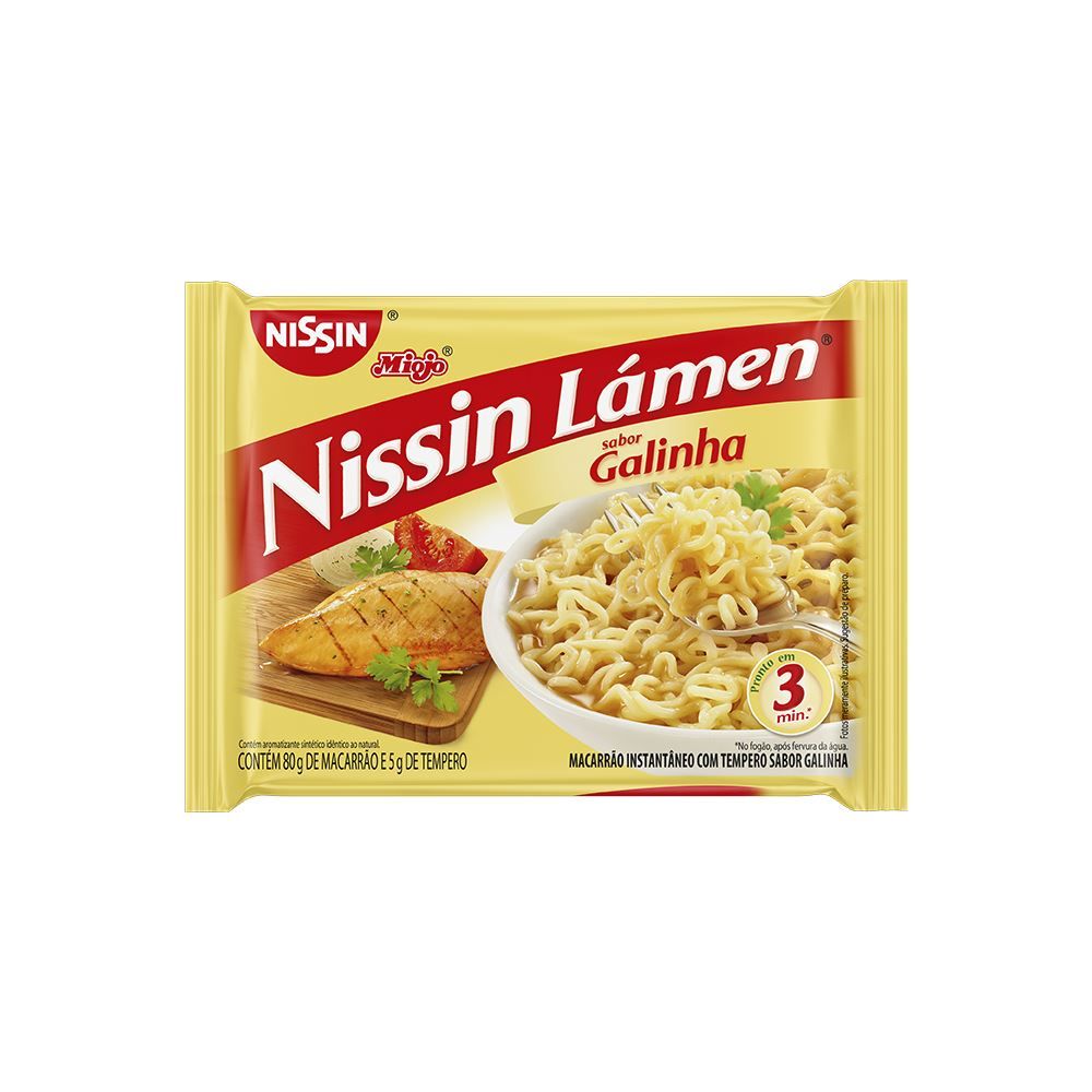 Lamen Sabor Galinha 85g - Nissin