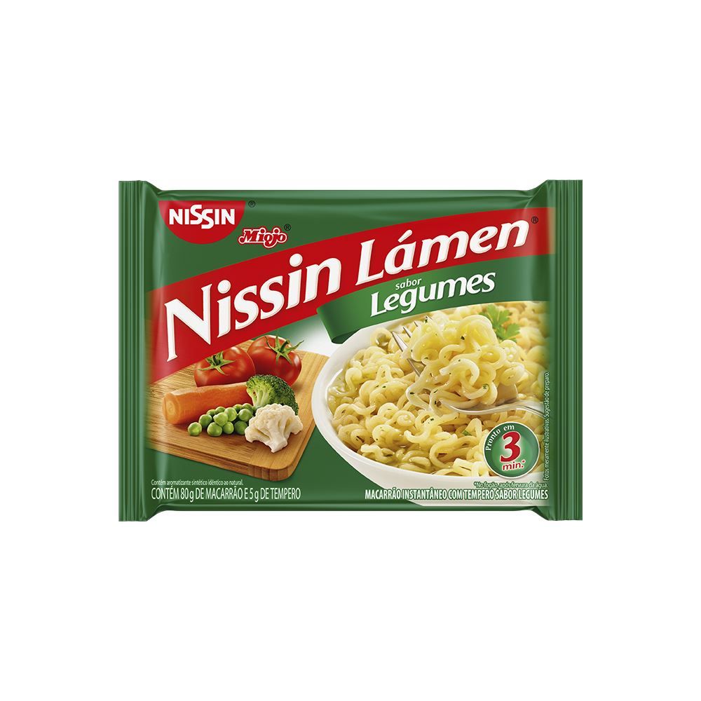 Lamen Sabor Legumes 85g - Nissin