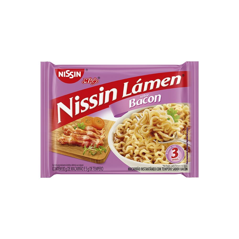 Lamen Sabor Bacon 85g - Nissin