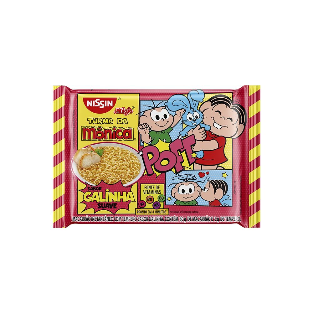 Lamen Suave Turma da Monica Sabor Galinha 85g - Nissin