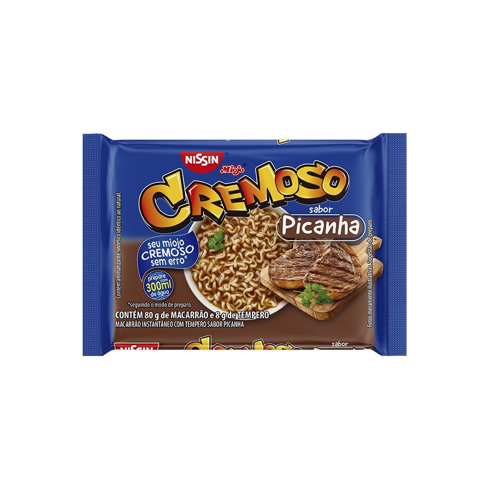 Lamen Cremoso Picanha 80g - Nissin