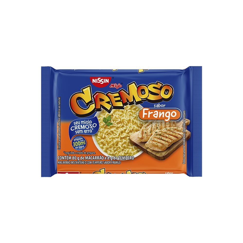 Lamen Cremoso Frango 80g - Nissin