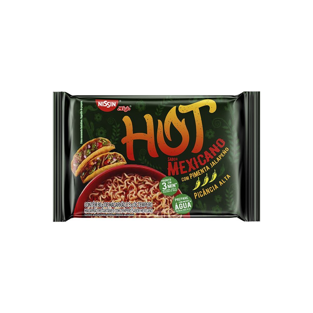 Lamen Hot Mexicano 85g - Nissin