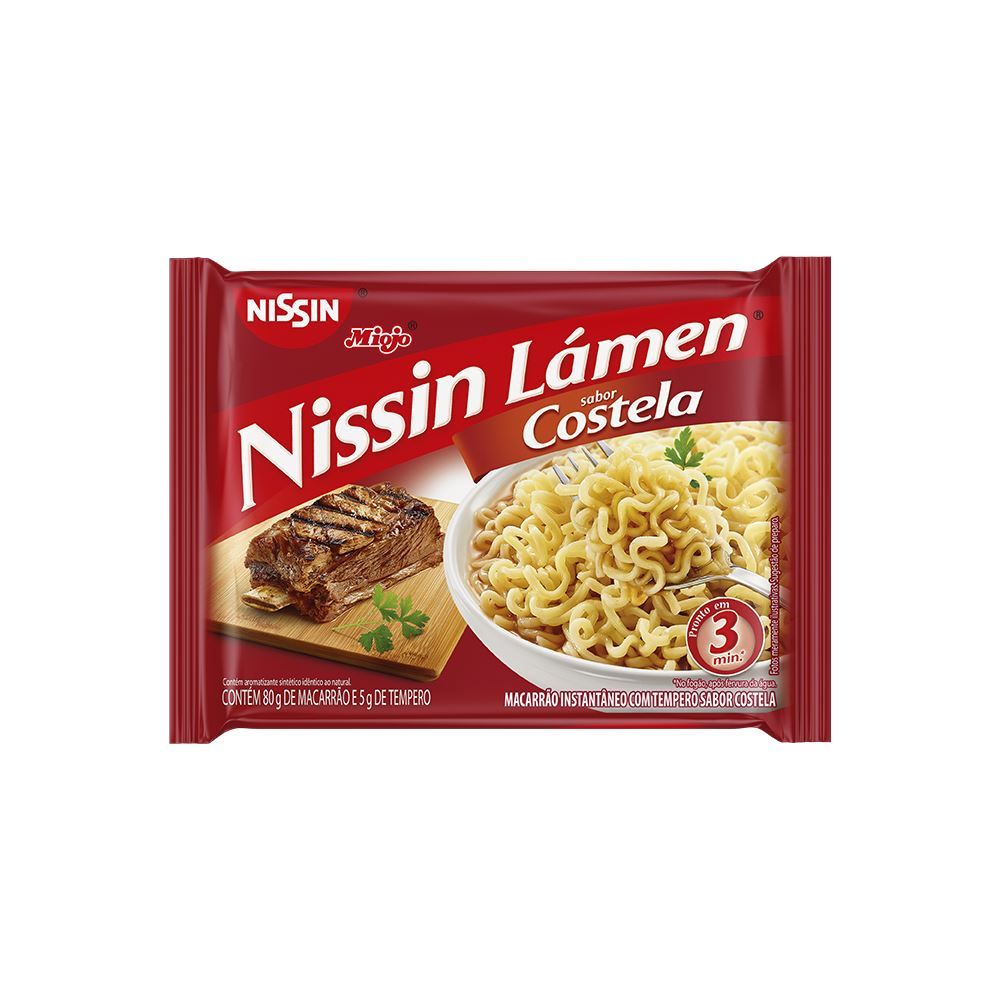 Lamen Sabor Costela 85g - Nissin
