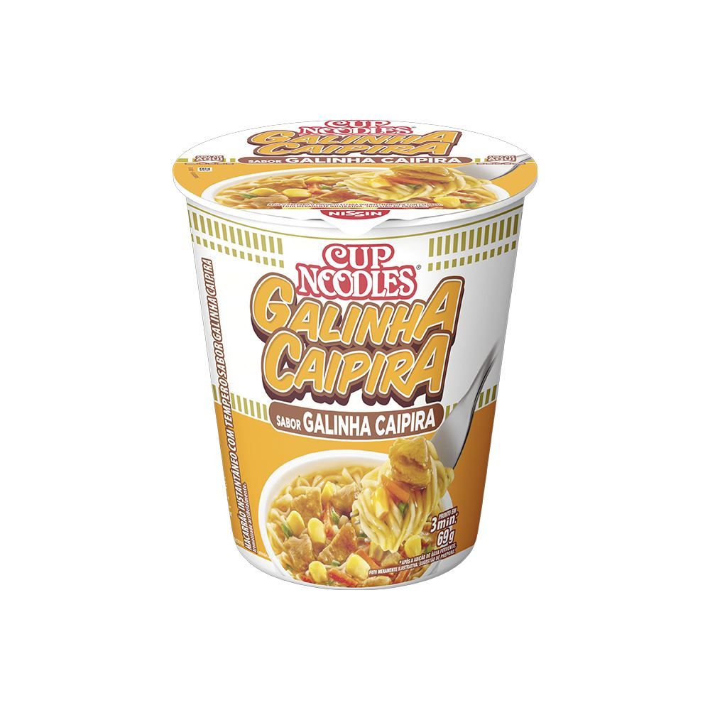 Cup Noodles Galinha Caipira 69g - Nissin