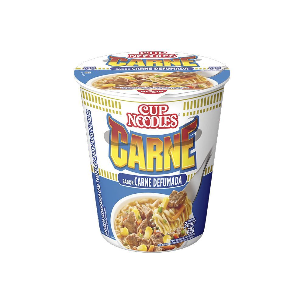 Cup Noodles Carne Defumada 69g - Nissin
