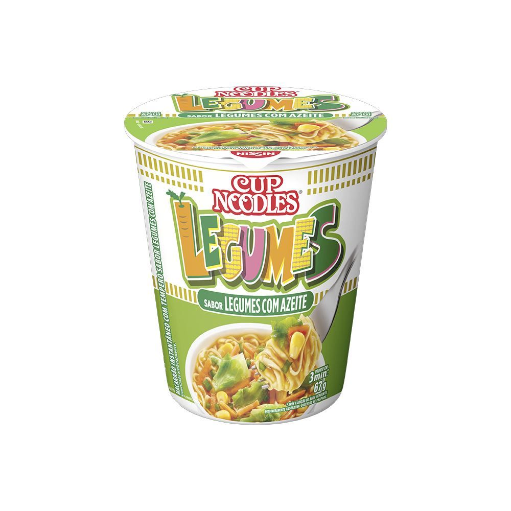 Cup Noodles Legumes com Azeite 87g - Nissin