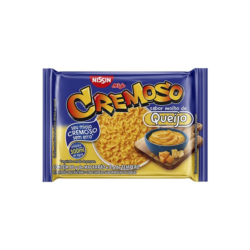 Lamen Cremoso Molho de Queijo 80g - Nissin
