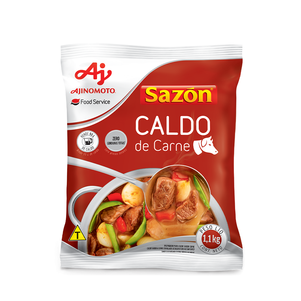 Caldo Em Pó Sazón® Profissional Sabor Carne 1,1Kg